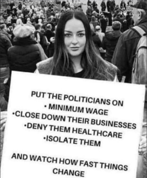 MINIMUM WAGE for MPs RETWEET if you agree