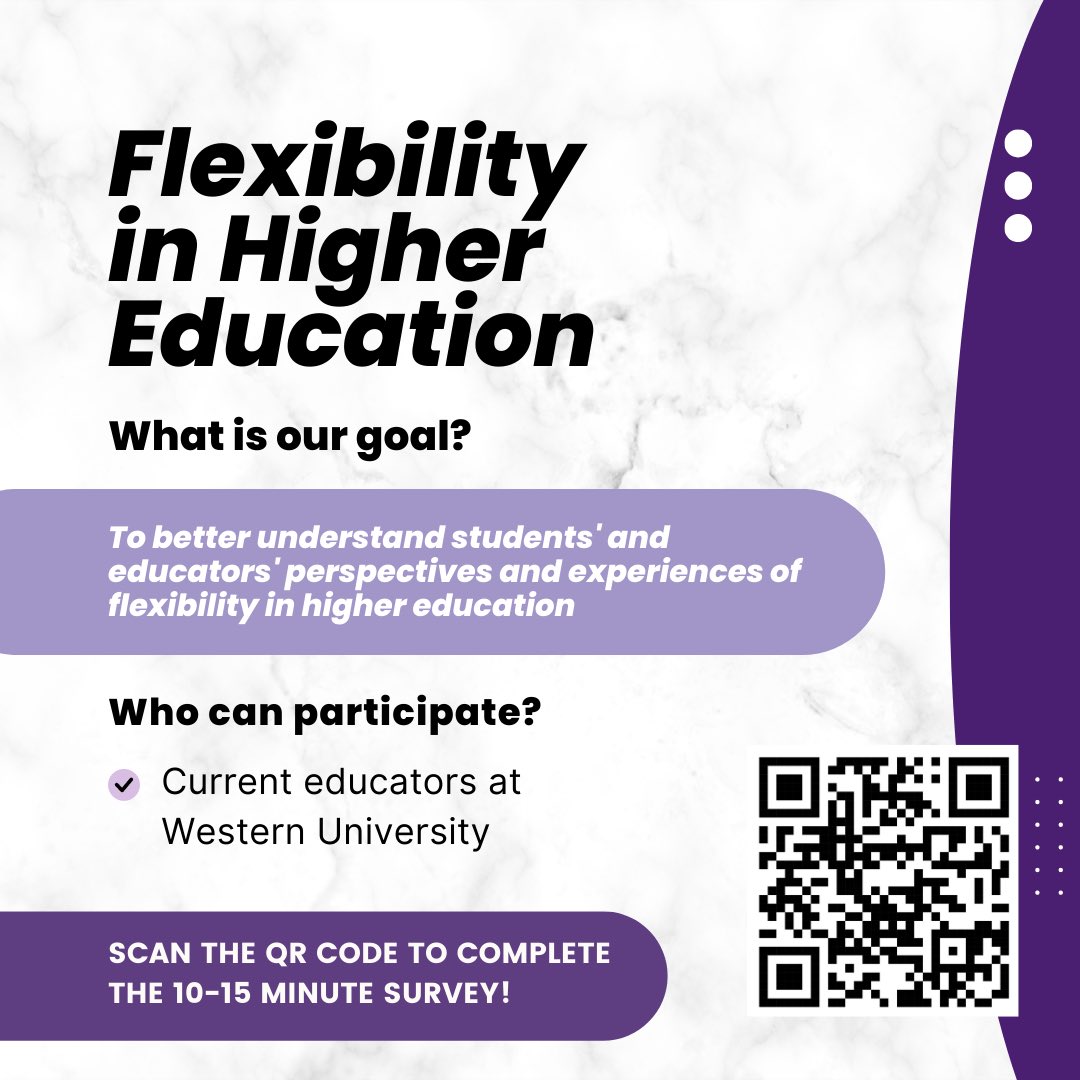 Survey for Educators ⁦<a href="/WesternU/">Western University</a>⁩; Importance of flexibility in higher education - spare 5 min and take the survey on this important topic