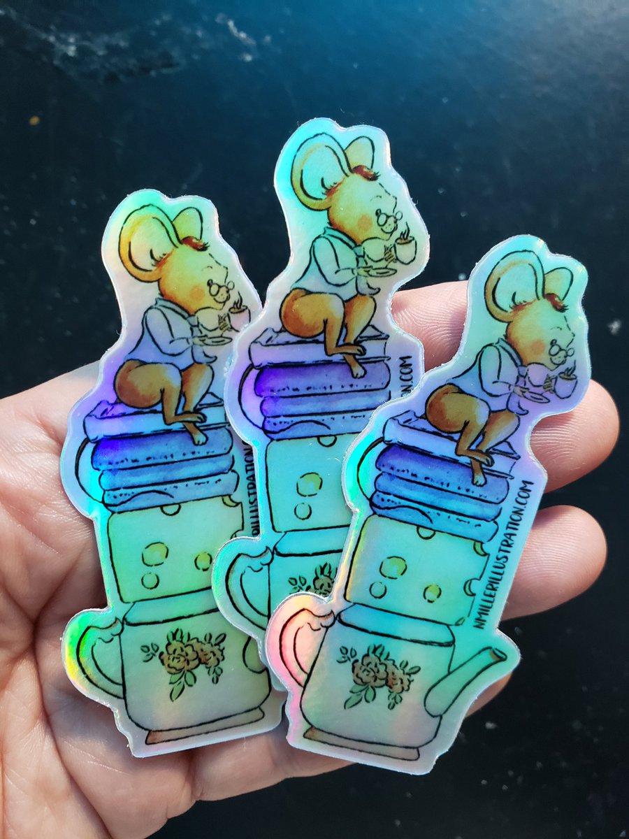 Shiny 🥰 ordered some holographic stickers. 
#stickeraddict #stickers #stickerlove #stickerart