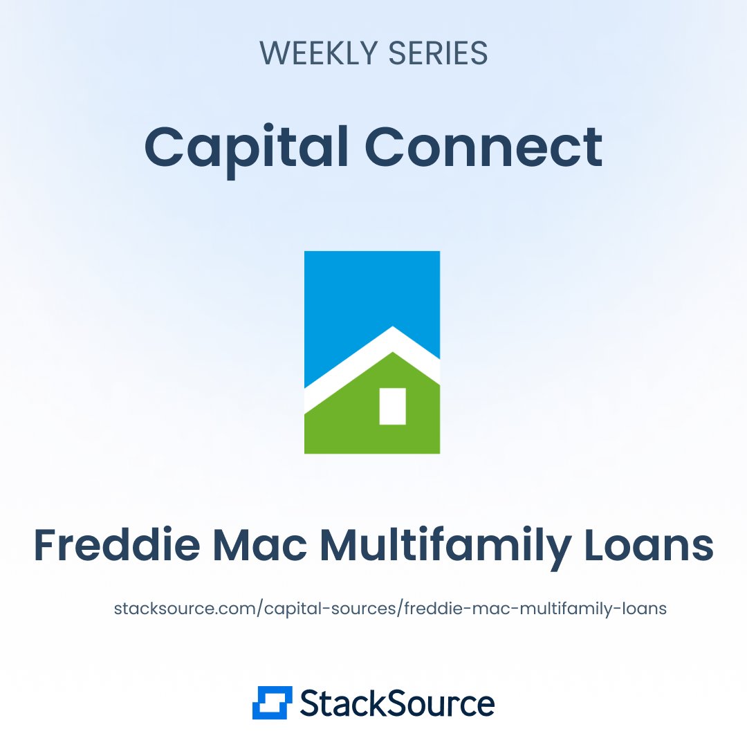 StackSource's tweet photo. For multifamily borrowers, Freddie Mac-based loans are a popular choice thanks to their competitive interest rates, non-recourse terms, and reliable underwriting process.

If you're curious about #FreddieMac and want to learn more, visit https://t.co/gi4uJp1ofi. 

#StackSource https://t.co/qOHkIQFw75
