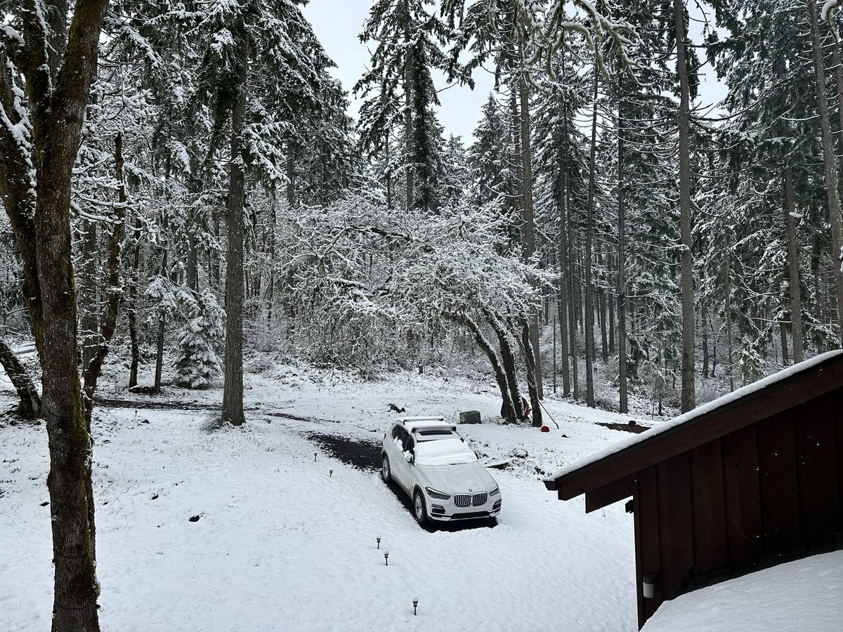 Snow in Eugene Oregon ❄️