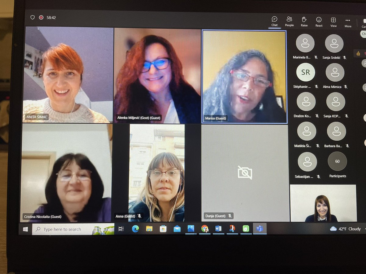 A pleasure to speak to Croatian eTwinners, as well as my European friends, this evening. ETwinning unites educators over the borders! Thank you for the invite, <a href="/eTwinningHR/">eTwinning Hrvatska</a> <a href="/AnitaSimac74/">Anita Šimac</a> Alenka Miljevic! 🤗🥰♥️🌎
<a href="/eTwinningMD/">eTwinning Moldova</a> <a href="/eTwinningEurope/">eTwinningEurope</a> <a href="/HIS_Moldova/">Heritage International School-Moldova, Europe</a> <a href="/his_global/">HIS_Global_Education</a>