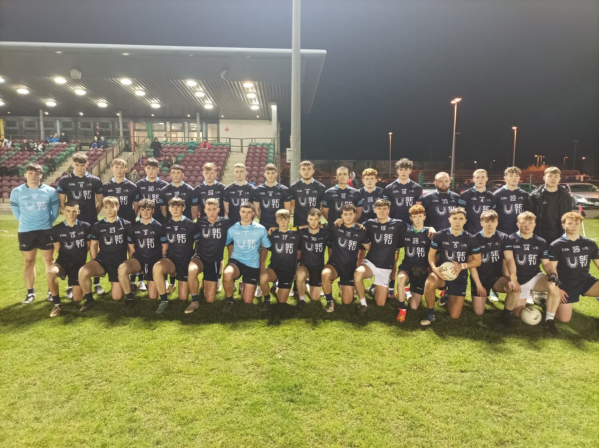 SETUCarlowGAA_'s tweet photo. ElectricIreland @HigherEdGAA Rory O Connor Div 2 Fresher Football Semi Final Fixture Result 
@SETUCarlowGAA_ 3.12
Mary I  1.13 
 @SETUCarlowSport https://t.co/TyZNNuIBkO