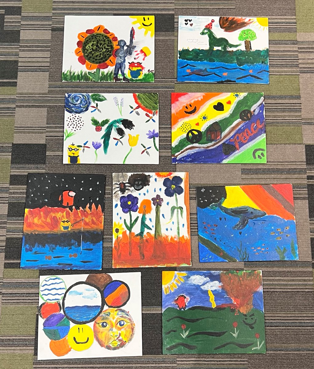 sru_ocel's tweet image. Last night, during the Bonner Love event, the Bonners had a paint and sip!🍹

They made mocktails and passed canvases around in a circle, creating group paintings.🎨

#Bonnerleaderprogram #OCEL #sru #Spring2023 #civicidentity #volunteering #community