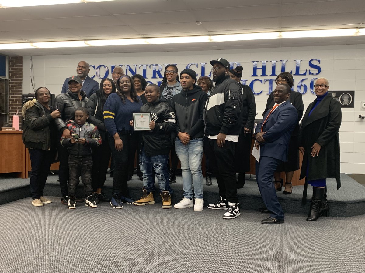 Country Club Hills School District 160's students of the month for February. Congratulations kiddos!!!!