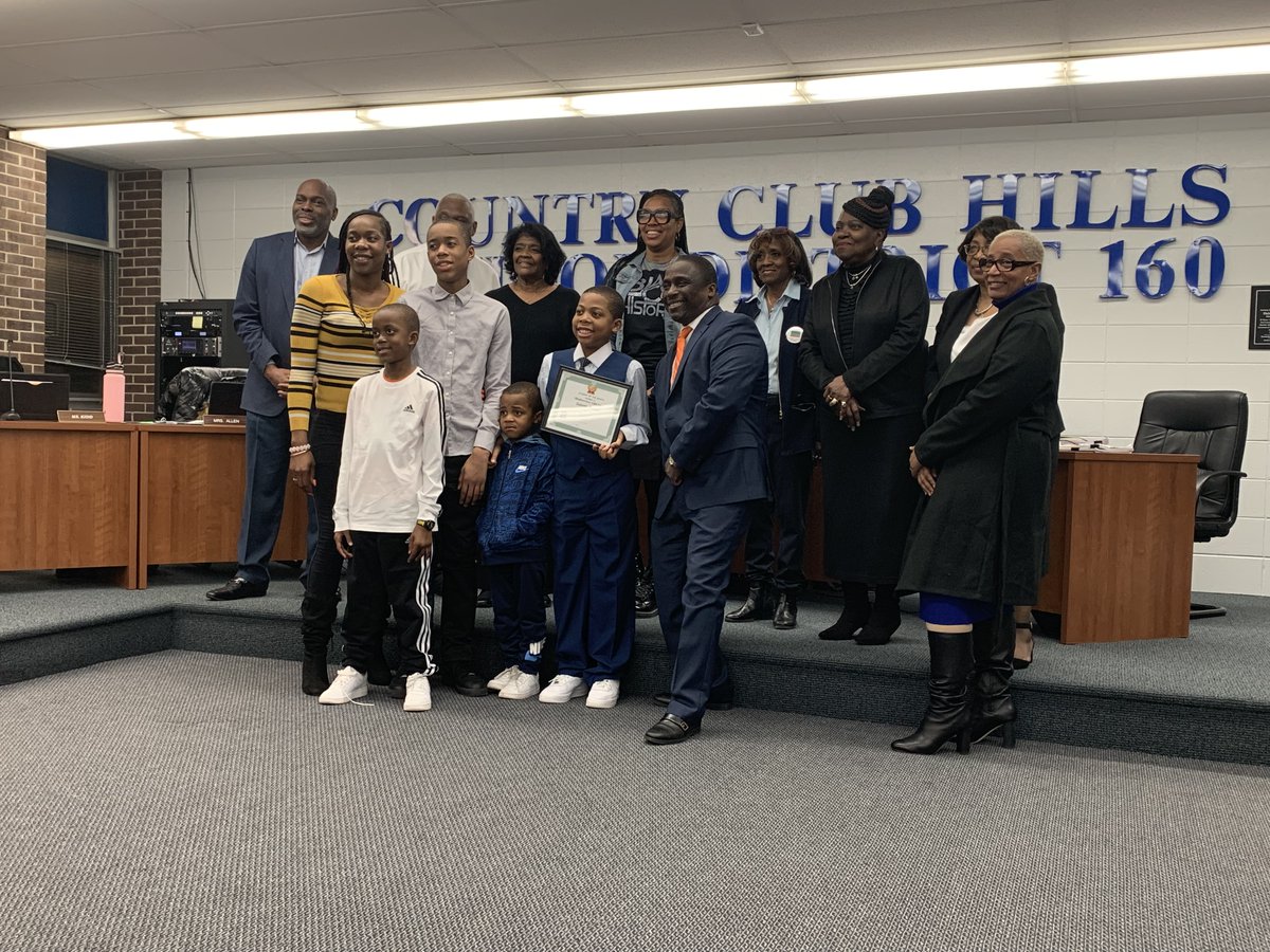 CCH160's tweet photo. Country Club Hills School District 160's students of the month for February. Congratulations kiddos!!!! https://t.co/jJbxCAuxDB