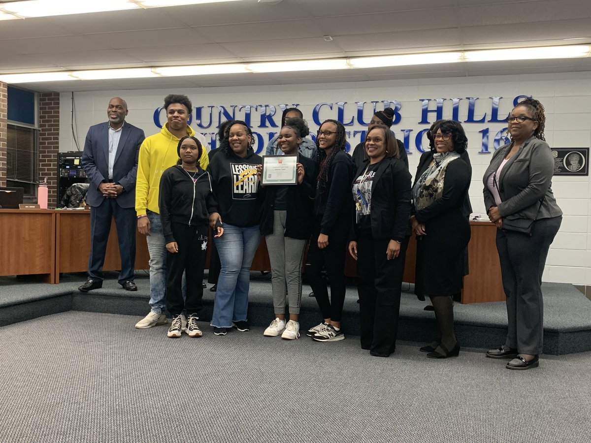 Country Club Hills School District 160's students of the month for February. Congratulations kiddos!!!!