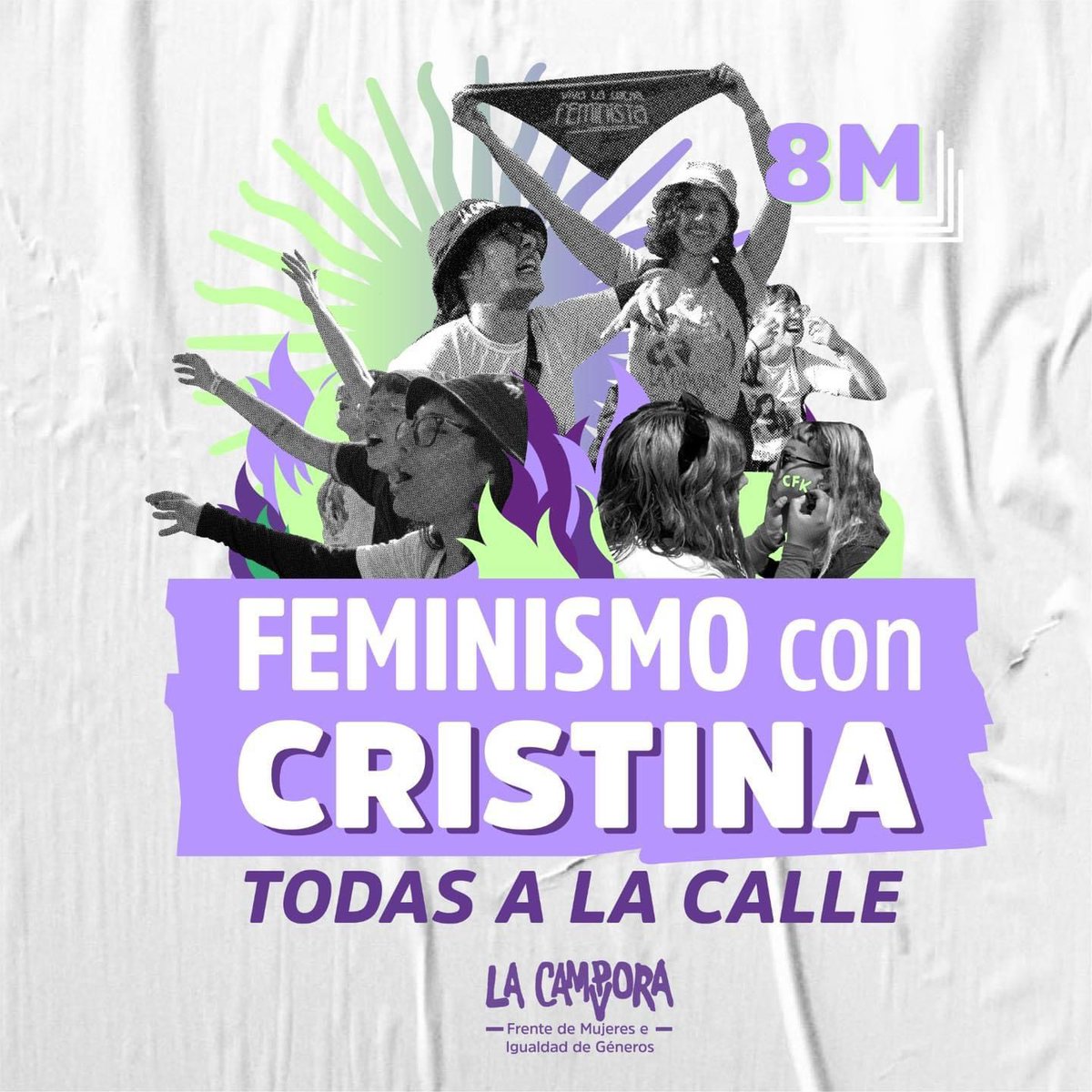 lacampora_gb's tweet photo. #8M 🔥 Salimos a las calles 
 
#FeminismoConCRISTINA 💜 https://t.co/LMUsQfG84O