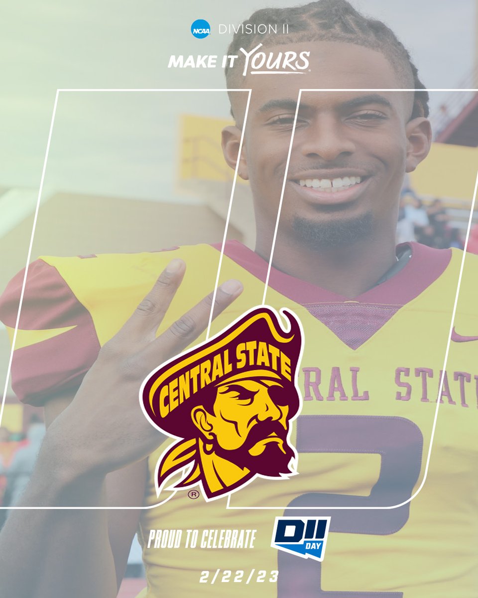 GO_MARAUDERS's tweet photo. D2 DAY

@CentralState87 is a proud @NCAADII member!

#D2Day | #MakeItYours https://t.co/iLEQVlhl1K