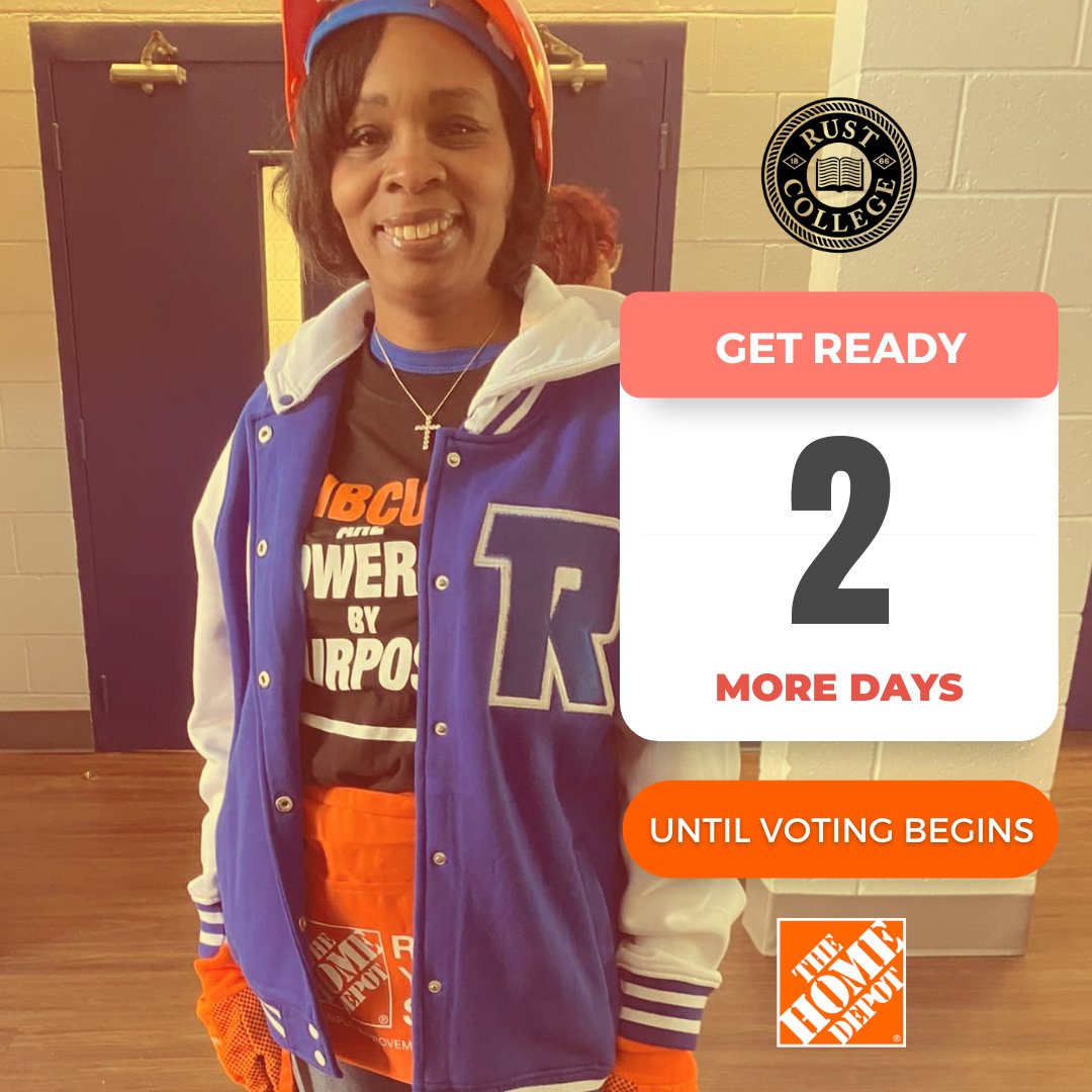 RustCollege1866's tweet photo. #RYSRust: It's that time of year again for The Home Depot: Retool Your School Campaign 🛠 Voting begins in 2 DAYS ‼️

You're invited to join us In #BearcatCountry for the Retool Your School Kick Off Celebration on Monday, February 27 at 11am 🔥‼️ 

#RushToRust #RustCollege https://t.co/lmXpi9S60Y