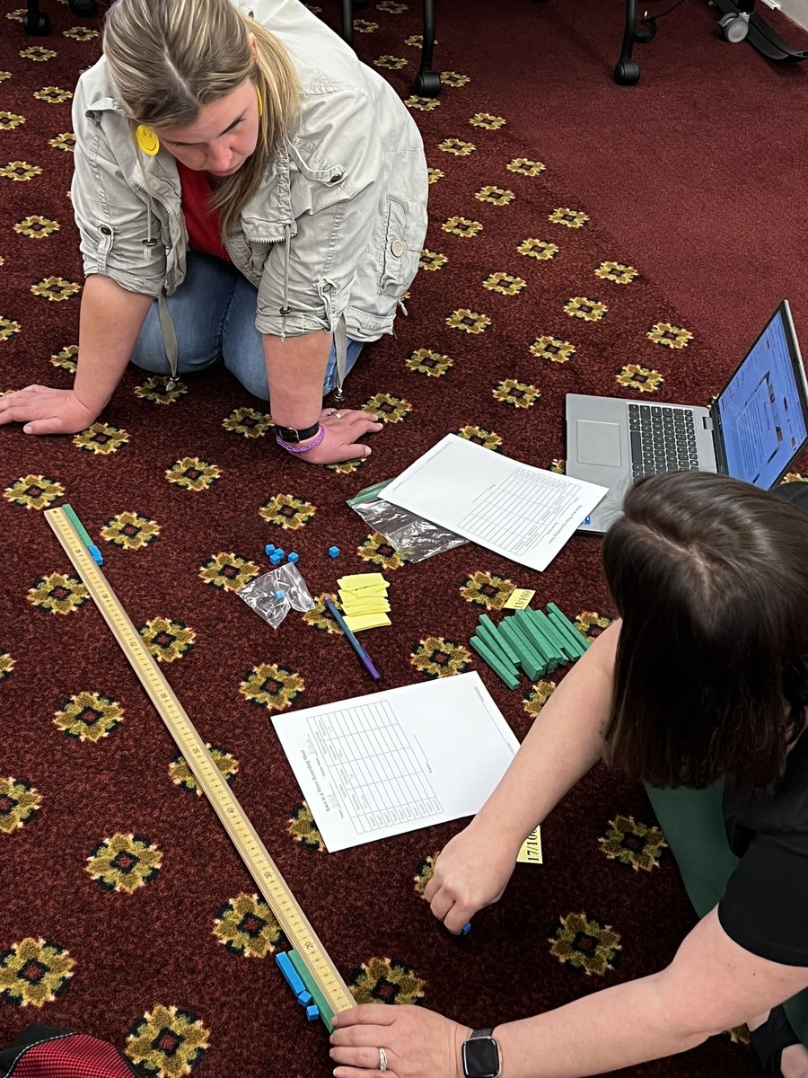 Playing Race to a Meter.  Thanks <a href="/hand2mind/">hand2mind</a> for the meter sticks to use in PD!  <a href="/JCPS_NC/">Johnston County Public Schools</a> teachers were very excited to use these tools as we explored fractions, decimals and measurement.