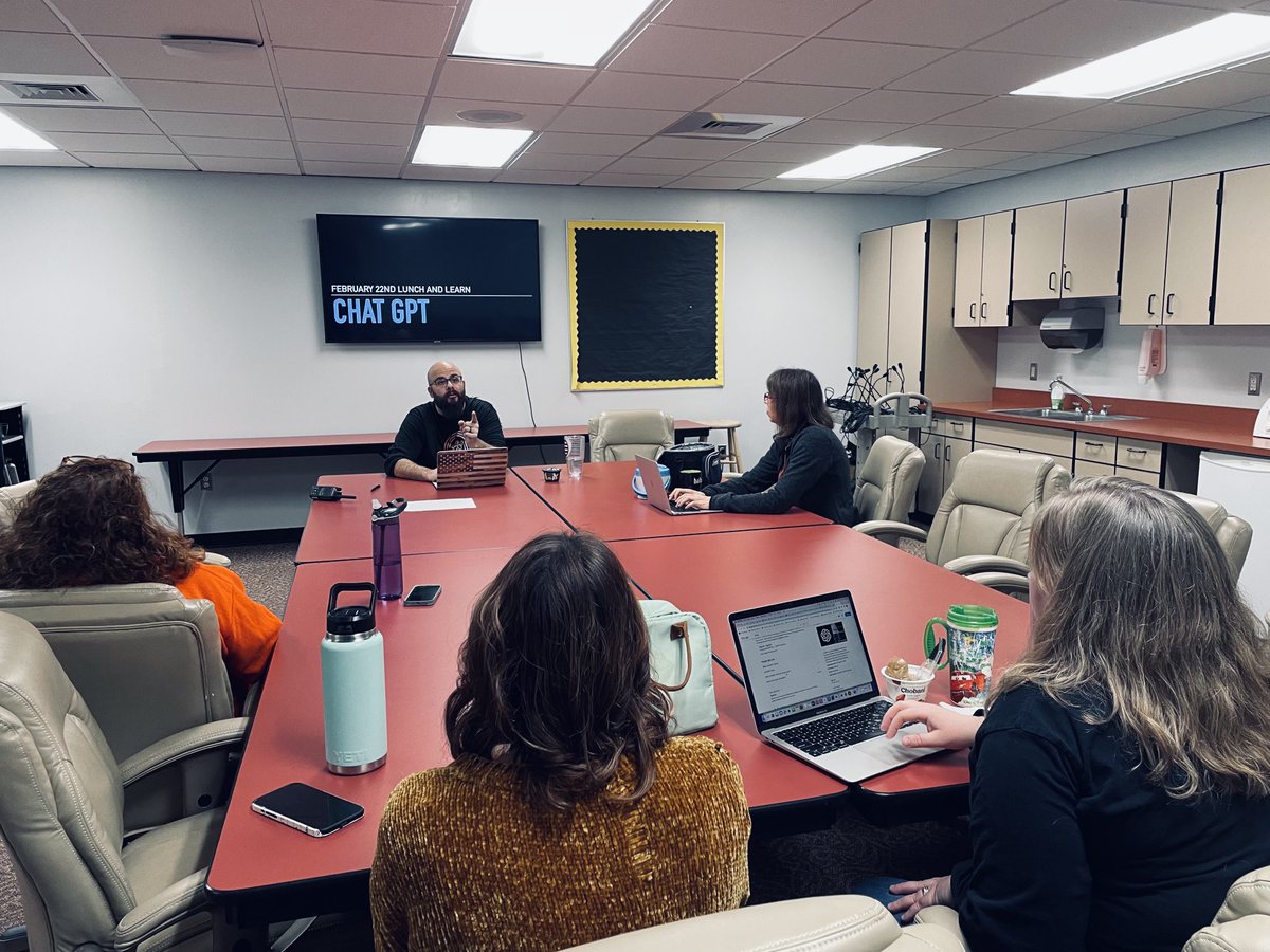 TERRANCESHEPLER's tweet image. February Lunch and Learn on #CHATGPT. Teacher Integration Ideas. #SHSDigitalLearning