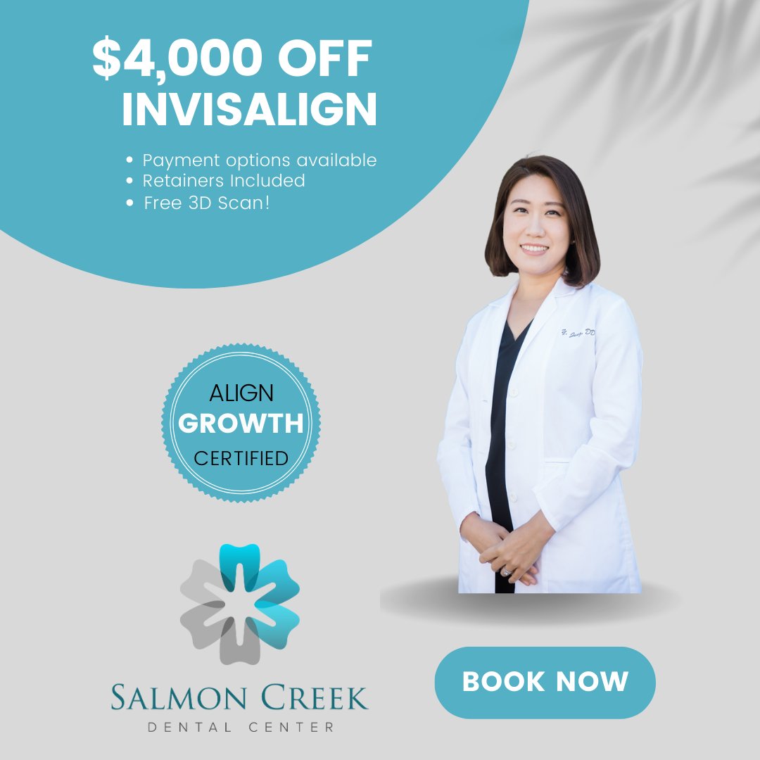 salmoncdental's tweet image. We are proud Invisalign providers and we are now offering our lowest price yet! We are also accepting financing options.

Give us a call to schedule your 10 minute virtual consultation today 360-573-8230

#invisalignprovider #invisalignvancouverwa 
#vancouverwa #salmoncreekdental