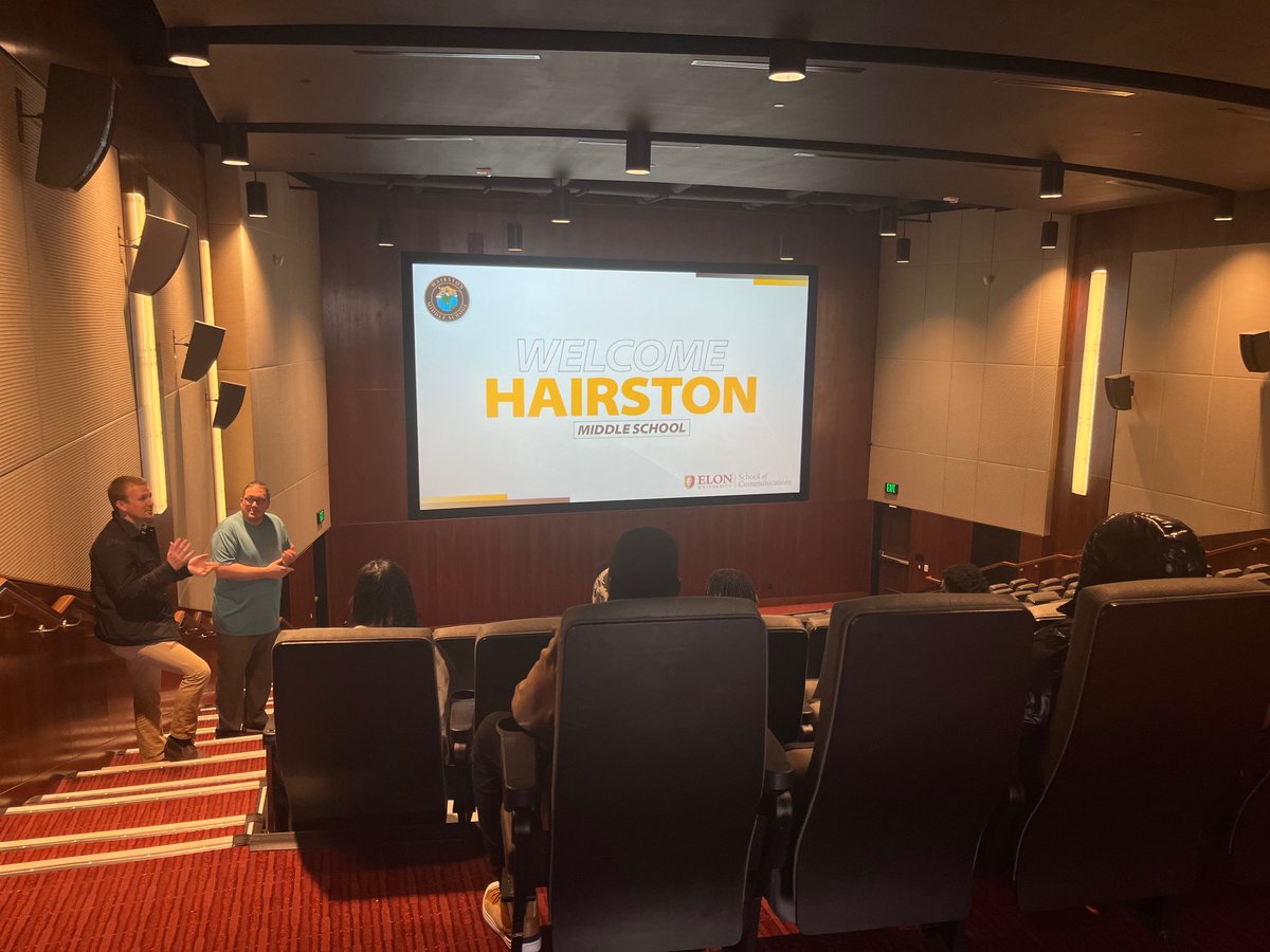 HairstonJaguars's tweet photo. Thank you Elon University and @eloncomm for allowing some of our students to come and tour The School of Communications. It was a great experience for them! #JaguarPride https://t.co/nRKdSrmsR8