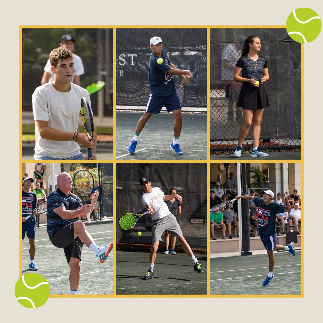 BocaWestCC's tweet photo. We hosted our Legends Tennis Exhibition on February 10.  Sam Querrey, Luke Jensen and younger guns Evan Zhu (graduated from UCLA and in the qualifying at the Delray Beach Open) and Joey Phillips (attending Auburn in the spring), battled it out on center court. https://t.co/KyjJIrgaOH
