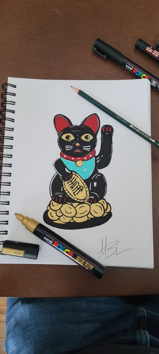 MikeBarbourSTEM's tweet photo. Do you believe in #luck? Are black cats unlucky?
The jury is still out on that one, but here is some #snowday #art I've drawn for a friend. Hopefully, if you read this, your luck changes, for the better!
What do you think?
#MoneyCat #GoodLuck
#pencilsketch @poscauk #LuckyCat https://t.co/yV57lLp1MS