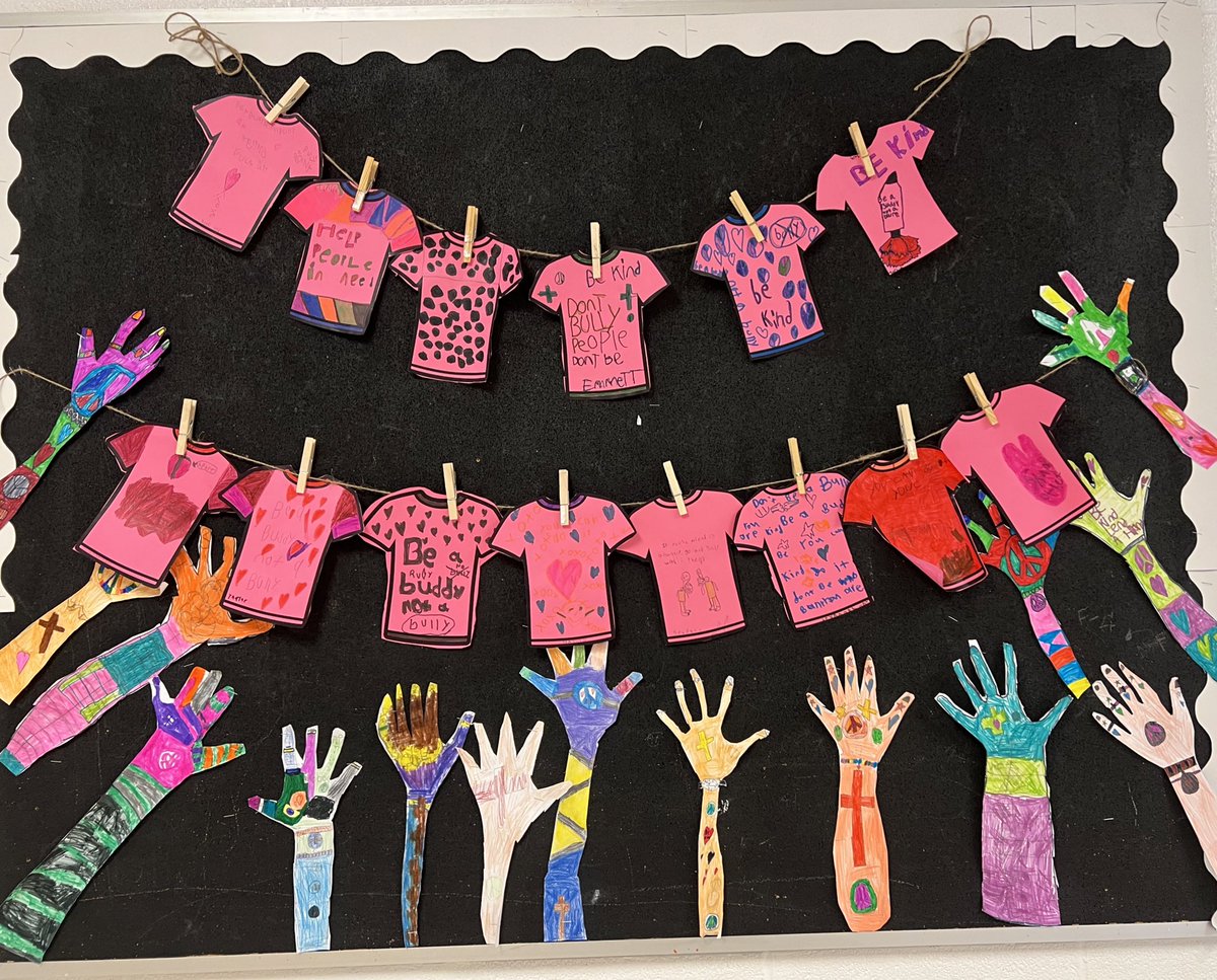 Designed our pink shirts on Pink shirt day while reflecting how we can continue to lift each other up, lend a hand, show empathy and kindness towards one another. <a href="/madonnaroar/">Madonna Della Libera</a>