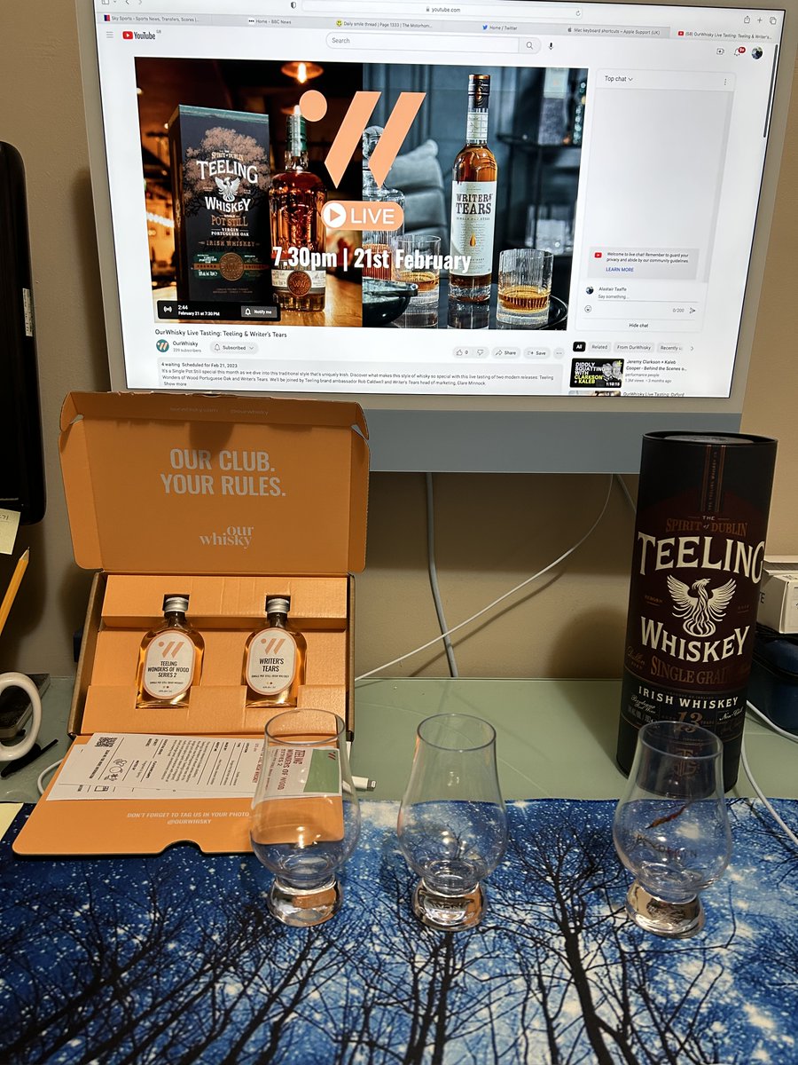 Can’t beat a tasting with <a href="/ourwhisky/">-</a> especially on an all Irish night 😁