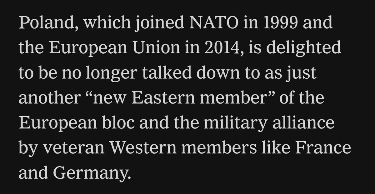 przemekdude's tweet image. Poland joined the EU in 2004, not in 2014, this is a huge factual error that has still not been corrected on yesterday&apos;s &quot;No One in Europe Is Telling Poland to ‘Shut Up’ Now&quot; article by @nytimes @ATHigginsNYT