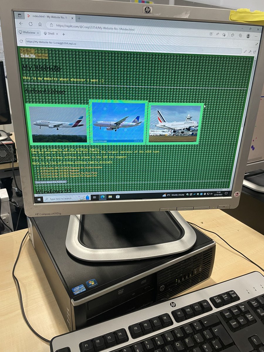 One of our very talented S1 pupils using replit to create a website! I must say we were not even as far into the course as this, I think I may be out of a job! ⭐️ #ghsstar <a href="/computing_ghs/">GHS Computing Science</a>
