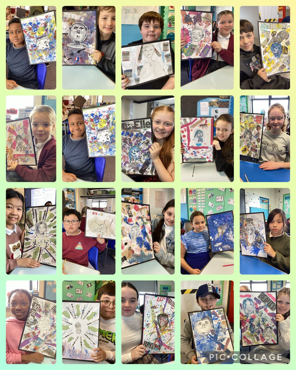 MissGrovesMLP's tweet photo. Check out our self-portraits that we have created by using layers in art @MrsRyanMLP @MabLanePri #selfportraits #artlayers 🌈 ✨ https://t.co/bB8V4EeKoV