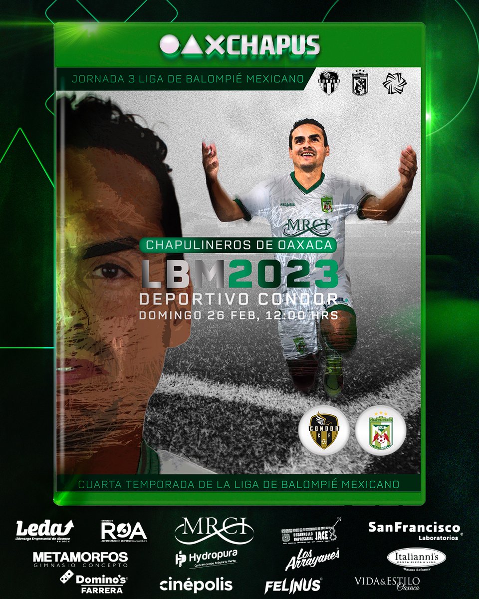 🎮#CONDOR 🖥 #CHAPUS🎮

🔥Gran partido que tendremos este domingo 26 de febrero en punto de las 12 del día, por el liderato del grupo vamos por la victoria.

🎮⭕️🔺❌ CHAPUS.
#eljuegodetuvida 💚🏆