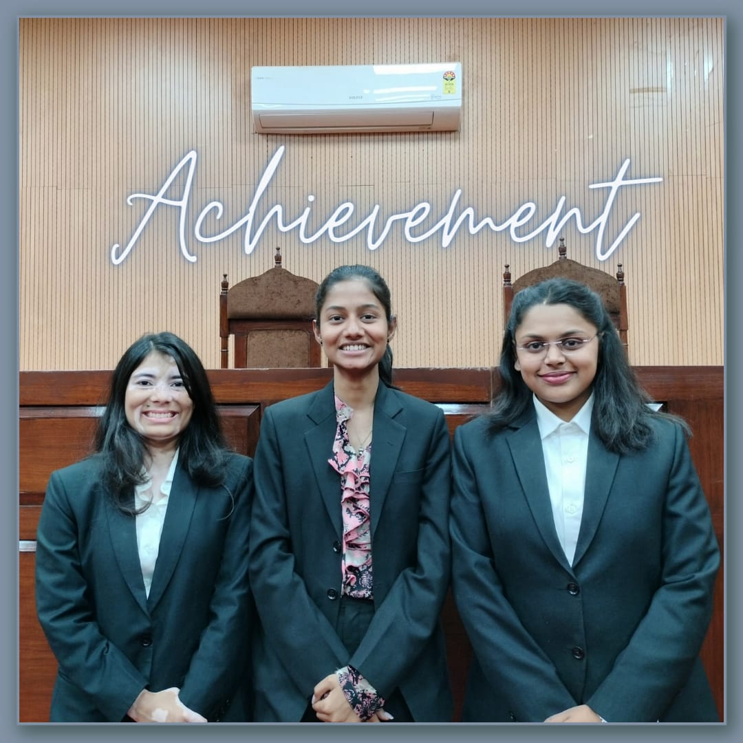 mccatdnlu's tweet photo. The MCC takes immense pride in announcing that the team of second year learners comprising of Isha Shrivastava, Srishti Agrawal and Rashmi Mishra has bagged the position of "Runners-up" in Shri I.M. Nanavati Memorial National Moot Court Competition 2023. (1/2) https://t.co/nH7Vgetglb