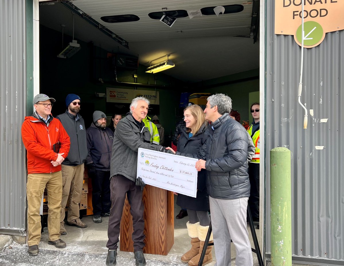 ParkBurlington's tweet photo. Thank you.  You paid your #btv parking tix and @FeedChittenden got nearly $40k. #finesforfood https://t.co/88qcQizUKw