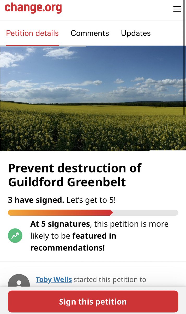 WGProtection's tweet photo. Please help save our  green belt from major threat to environment in Wanborough from 74 static caravans! Sign the petition and please RT and like 👍 🌱🙏 

@AJRichardsonMP @surreylive 

#greenbelt #saveourenvironment #guildford #wanborough https://t.co/4IKdBqTJp0