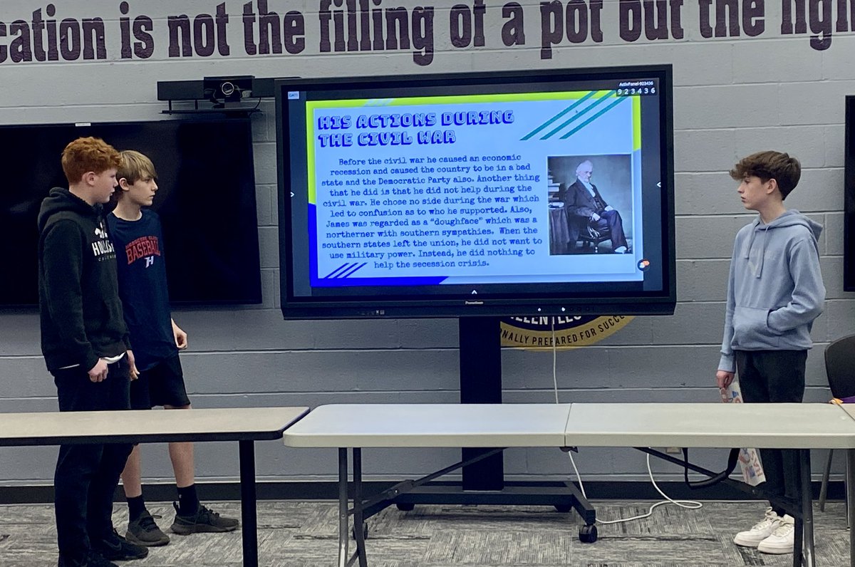 TaorminaGATE's tweet photo. Plum hosted ESSPA’s Mr. Presidents for 6th-12th grade students.  Students competed in 3 academic rounds and were creative with their presentations. Great work! #plumproud @plumboroughsd @PlumTeachers @phsgate https://t.co/Wg5tE3WG0z
