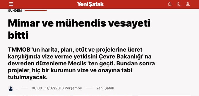 Mimar ve mühendis vesayeti bitti, cehalet vesayeti geldi!!
#mimar #mühendis #deprem #proje #kontrol #denetim #vesayet #vize
<a href="/csbgovtr/">T.C. Çevre, Şehircilik ve İklim Dğş. Bakanlığı</a> <a href="/TBMMresmi/">TBMM</a> <a href="/TMMOB1954/">TMMOB</a> <a href="/TBMMGenelKurulu/">TBMM Genel Kurulu</a>