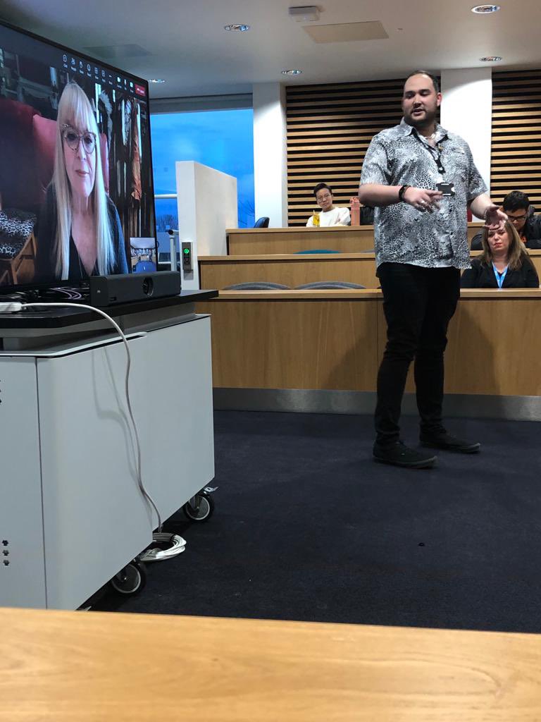 UONHMPSS's tweet photo. This evening it was our absolute honour to host 3x Oscar, 2x Emmy and 1 x BAFTA award winning make-up artist @VeNeill as part of #ChangingFuturesWeek - Ve was in conversation with @ATStepniak and our students got to ask her lots of questions and advice! #UON https://t.co/HGiqjS21G4