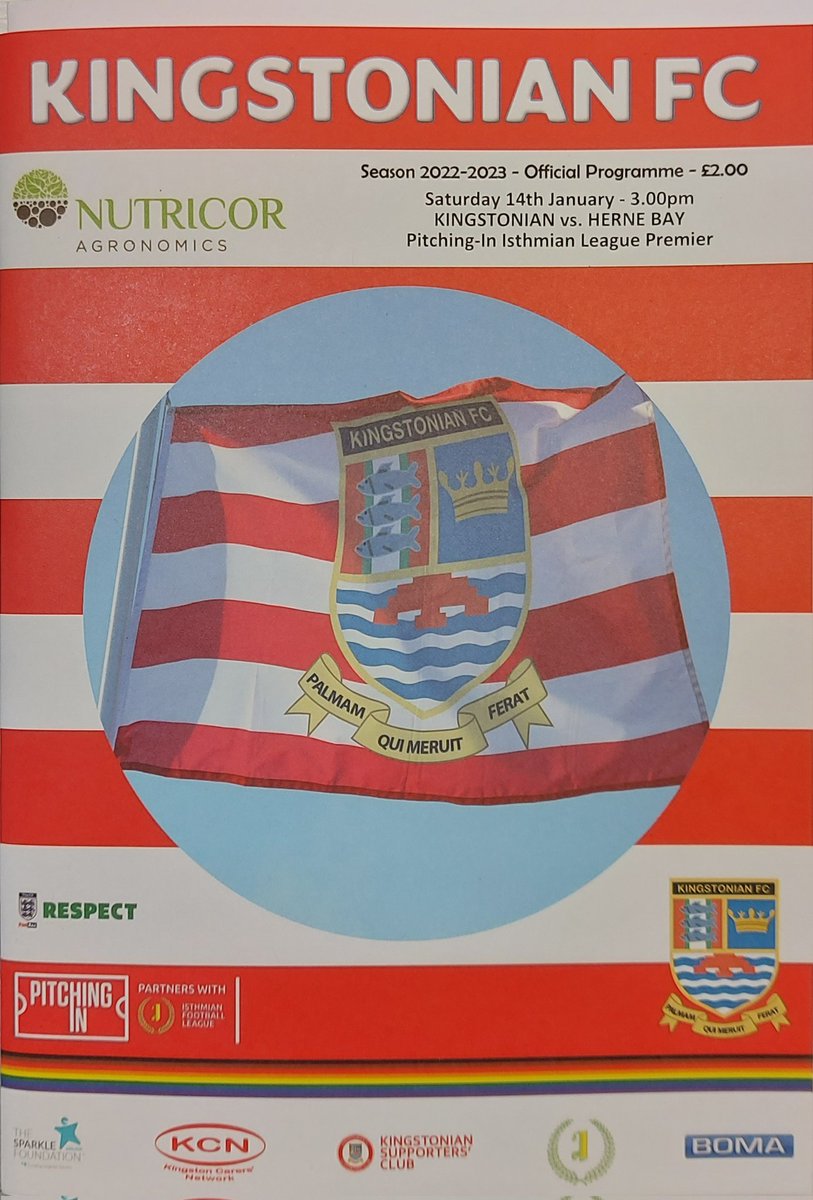 TonyHom33's tweet photo. #FloodlightGame
Tonight @HerneBayFC are at the #ImperialFields to face @KingstonianFC in an @IsthmianLeague Premier League match.
Printed programme 👌
#MustWinGame #GoBay
@NonLgeProgs @NonLeagueCrowd https://t.co/0Peu21ex1z
