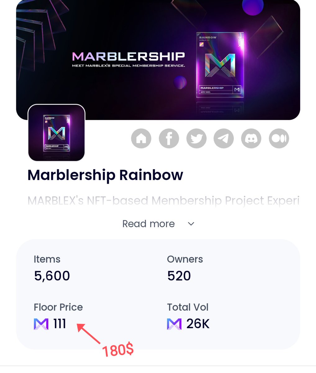 TrickyDao's tweet photo. 🔥🔥 #FreeMint Whitelist Of #Marblership Rainbow #NFT By @MARBLEXofficial 

🤑🤑 Current Floor Is Going Around 180$ 

#freemintNFT #Freenftmint

How To Apply Check Below 👇👇 https://t.co/A4CCfbfw2M