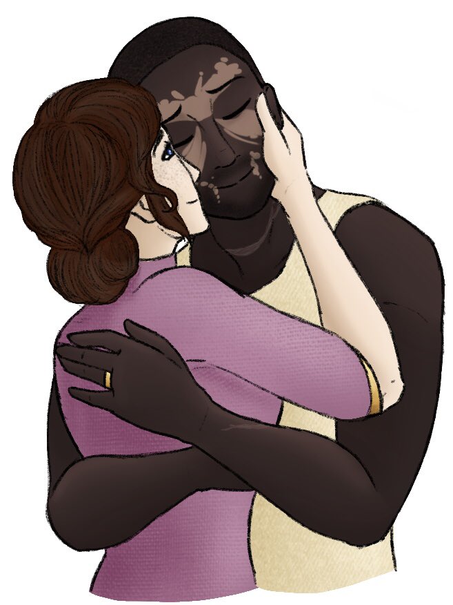 nintyart's tweet photo. Just my favorite pair of lovers, Quinne and Meys. #nintyart #myart #procreateapp #dnd #dndart #dndcharacterart #quinne #meys #dungeonsanddragons https://t.co/xxve6Cwoba
