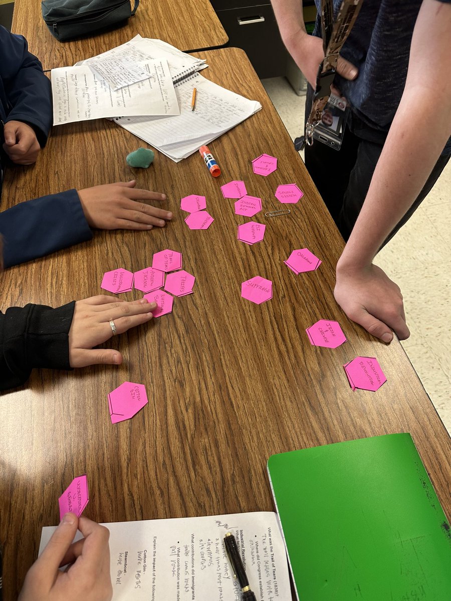 Hexagonal review today over Jackson and Industrial Revolution <a href="/SecondaryComal/">Patricia Nieto</a> <a href="/Principal_MVMS/">Angela Looney</a>