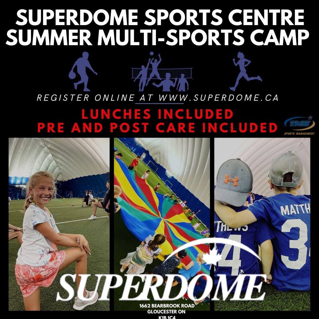We are taking our camp programs EAST of the city this summer! Register online at superdome.ca 💻 #CampsOttawa #HappyCampers