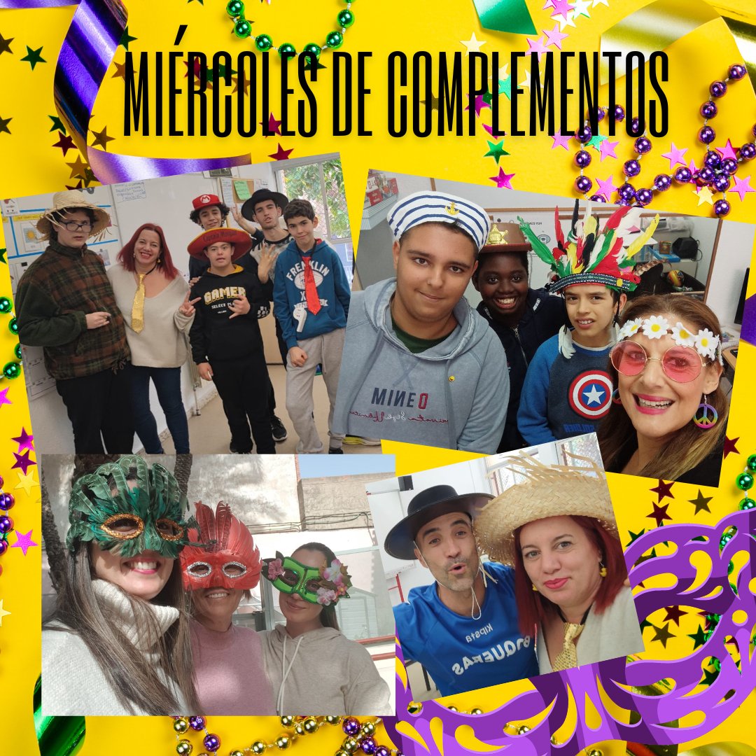 ceelasboqueras's tweet photo. Dia 3. Hoy nos hemos llevado un complemento y estos son algunos de ellos. Todos monísimos! Recordar que mañana nos toca venir en pijama🤣🛌🧦 https://t.co/rpkcGWAp5s
