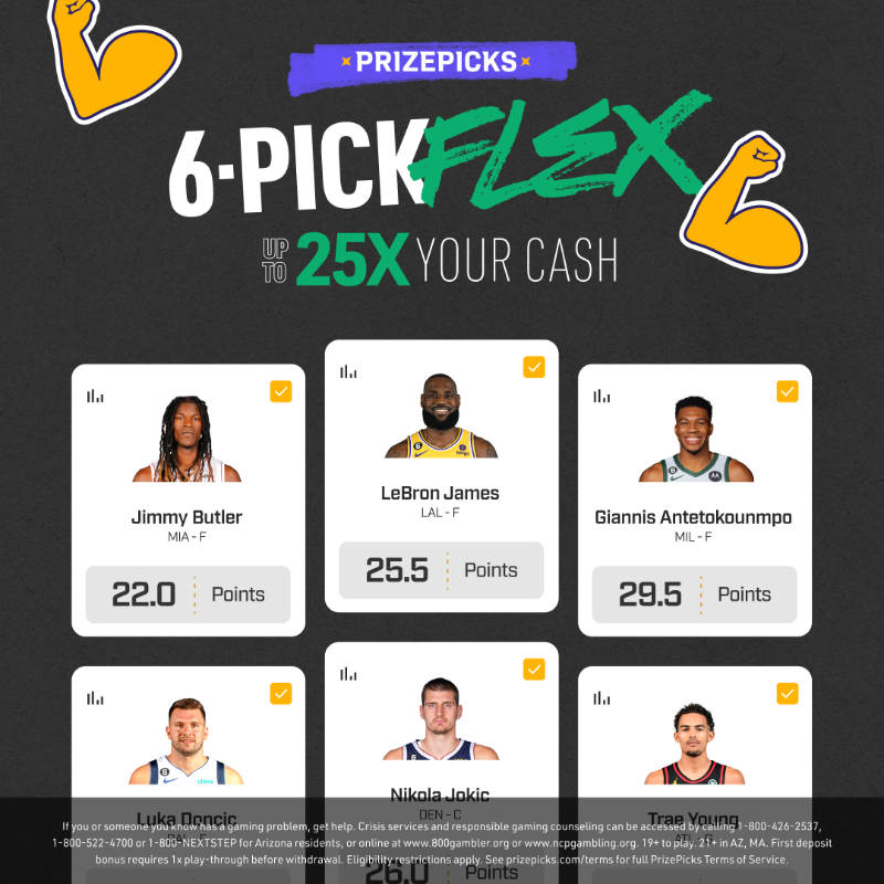 PrizePicks's tweet photo. Win up to 25X on any entry!

PrizePicks really is Daily Fantasy Made Easy!