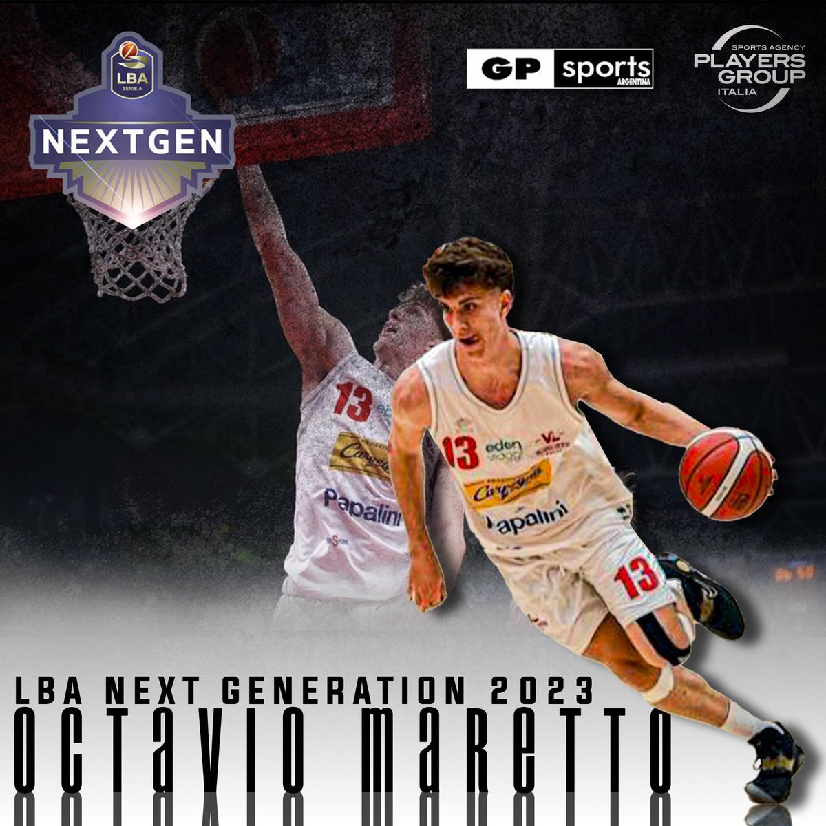 Nuevamente habrá presencia del #TeamGPSports en el prestigioso torneo de la <a href="/LegaBasketA/">Lega Basket Serie A</a> #LBAnextGen de Italia.

𝐎𝐜𝐭𝐚𝐯𝐢𝐨 𝐌𝐚𝐫𝐞𝐭𝐭𝐨 defenderá los colores de <a href="/VLPesaro/">VL Pesaro Basket</a> 

Vamos con todo Octavio!! 🇮🇹🇮🇹💪💪