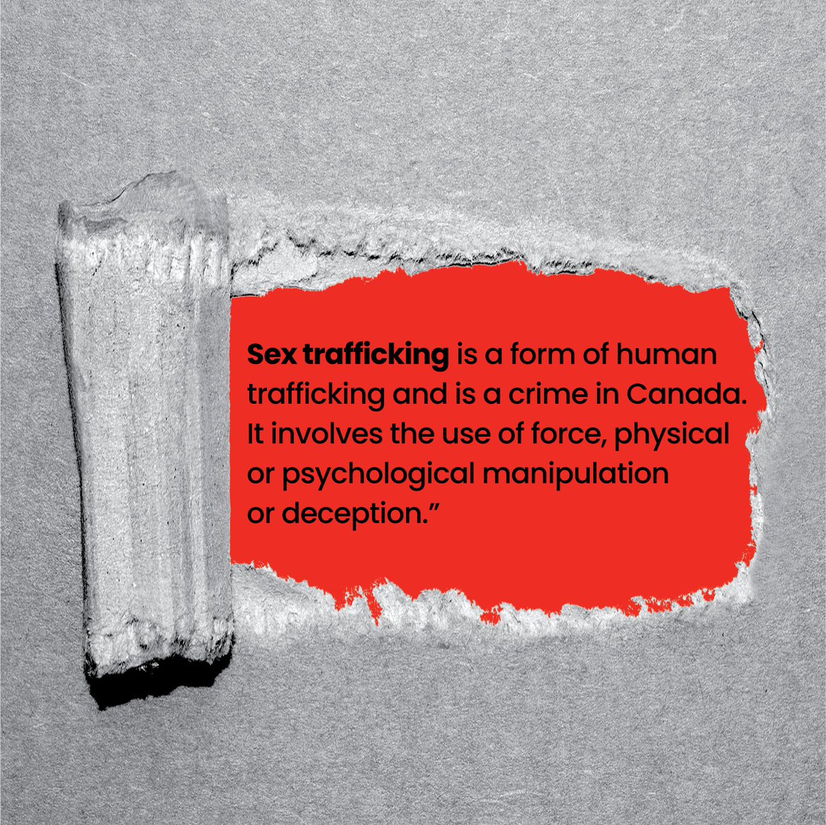 What is sex trafficking?

Sex trafficking is a form of exploitation and is a crime in Canada. It involves the use of force, physical or psychological manipulation or deception. 

Learn more: yrdsb.ca/antisextraffic…