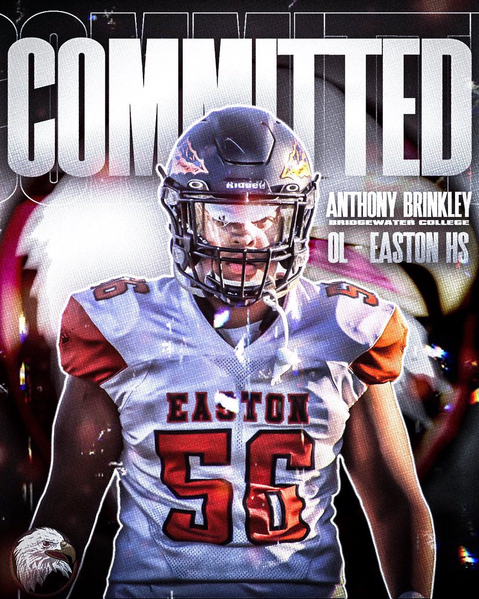 anthonytb121's tweet photo. Proud to announce my official commitment to Bridgewater College, thank you to everybody that’s helped me along the way to reach my dreams! LETS WORK🦅 @CoachPurk @CoachLemn @BH2OFootball @EHScoach55 @CoachJ_Fowler https://t.co/8IUqLKWwIq