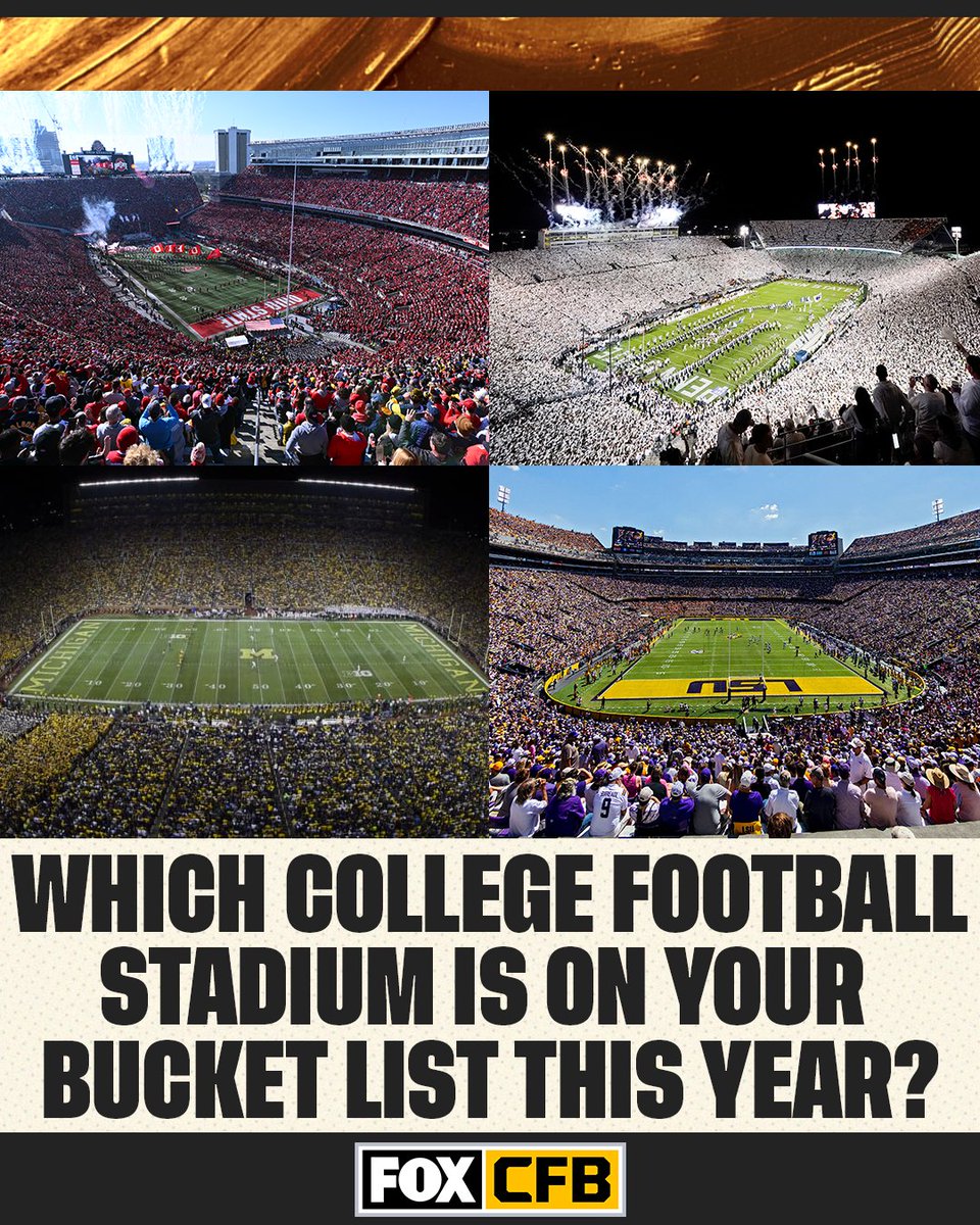 FOX College Football on Twitter "Which college football stadium is on