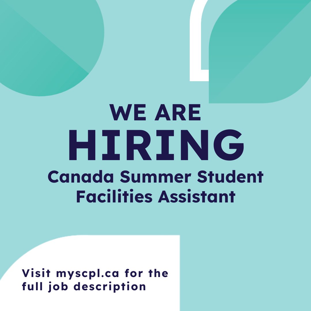 St. Catharines Public Library on X: &ldquo;Work at the library this 