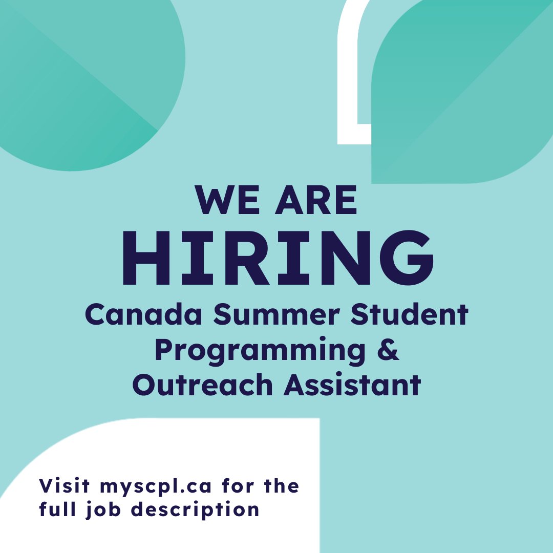 St. Catharines Public Library on X: &ldquo;Work at the library this 