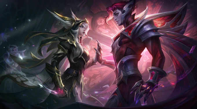 Broken Covenant  Rakan's mouth always got him into trouble, and after getting caught stealing from Vladimir and nearly killed, he awoke to find himself a newly turned Neverghaast, thanks to his beloved Xayah. 1/2 