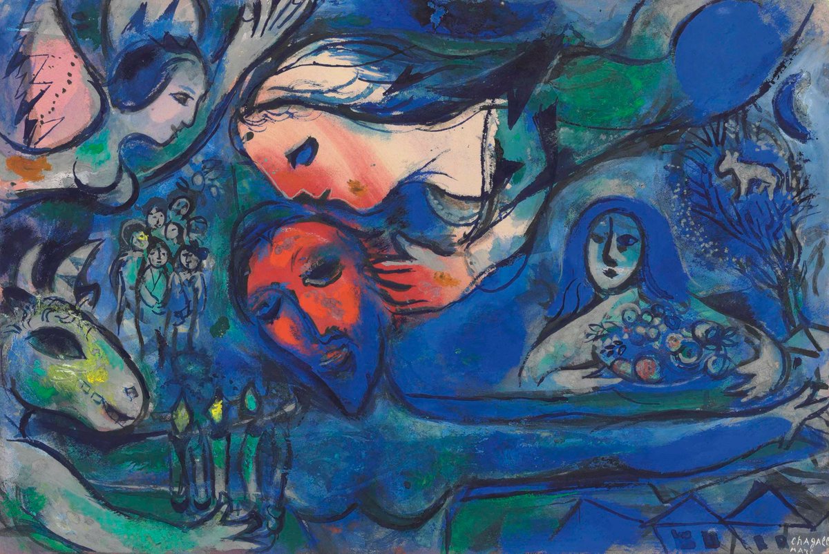 Marc Chagall - Les Offrandes, 1958.