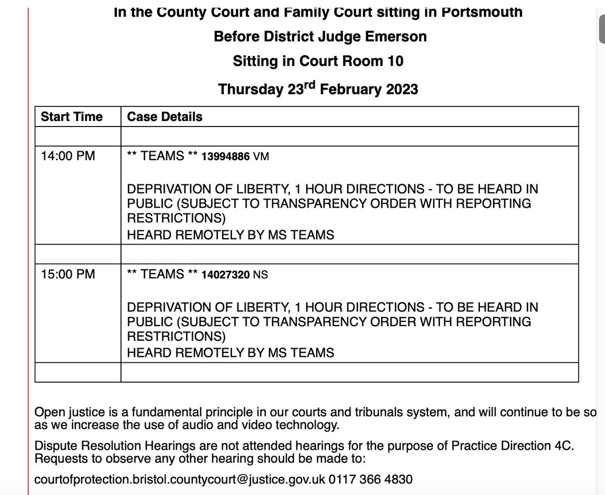 Open Justice Court of Protection Project tweet media