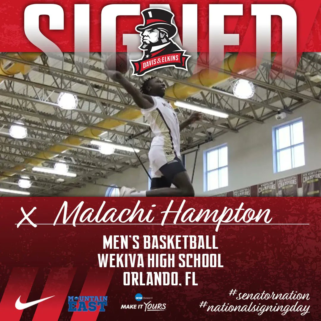 SenatorNation's tweet photo. D&amp;E welcomes our latest addition to @senator_MBB, Malachi Hampton from Orlando, FL! Welcome to Senator Nation! #RollSens #signed #committed https://t.co/4Us900TviX