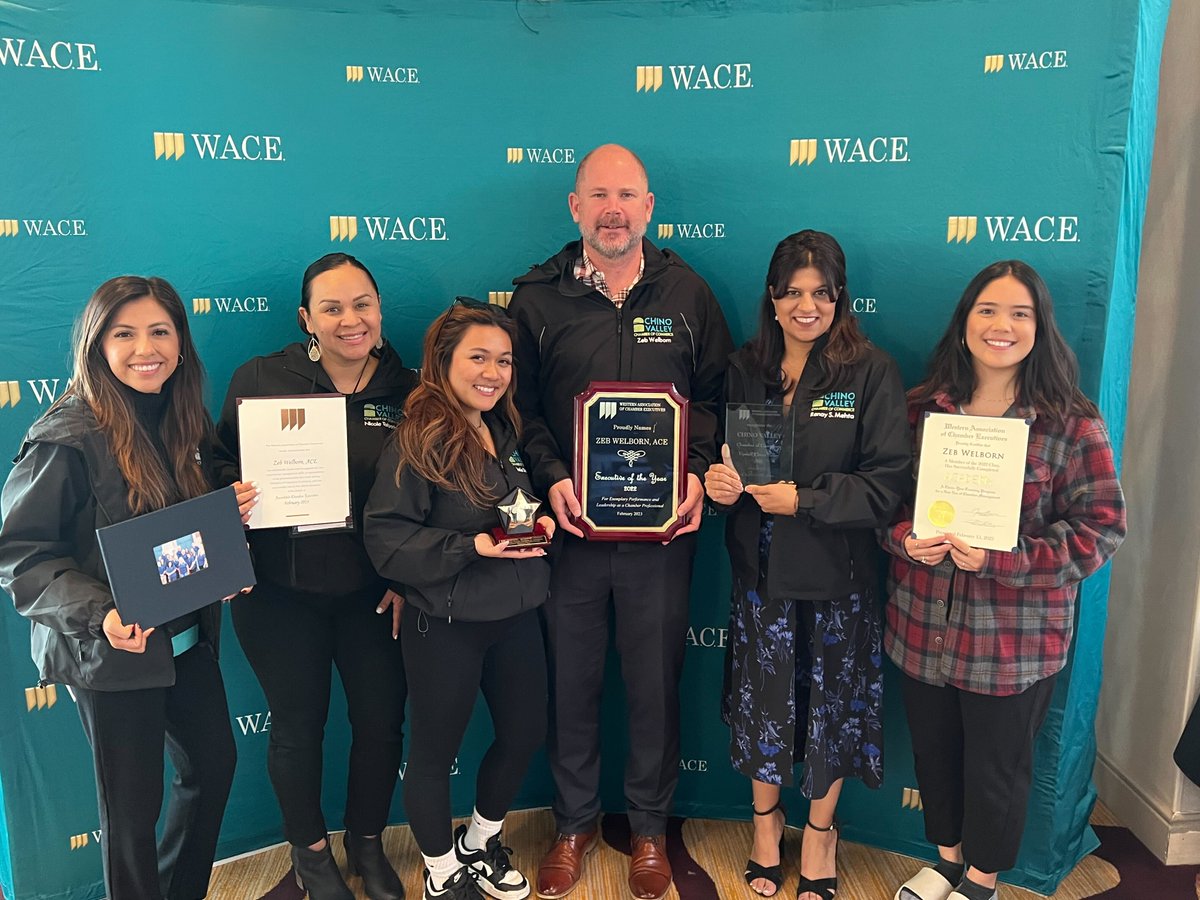 ChinoValleyCC's tweet image. CVCC is proud to announce that we have been designated numerous awards by the Western Association Of Chamber Executives (W.A.C.E). 🏆🥳

Check out our blog for the full story: ow.ly/CCQa50MZNCJ 

#cvcc #chinovalleychamber #upskillchinovalley #outstandingprogram  #WACE